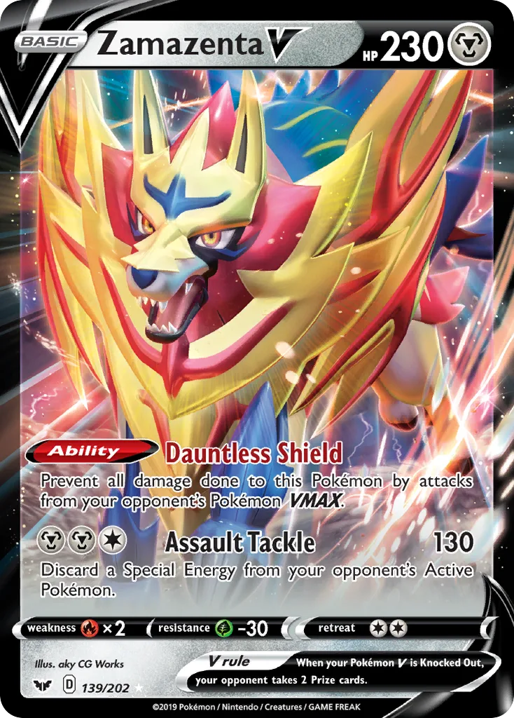 Zamazenta V (Play Pokemon Stamp)