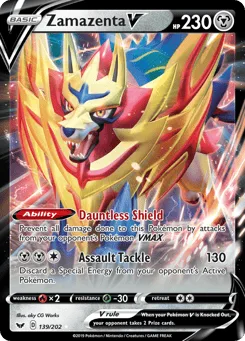 Zamazenta V (Play Pokemon Stamp)