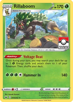 Rillaboom (Play Pokemon Stamp)