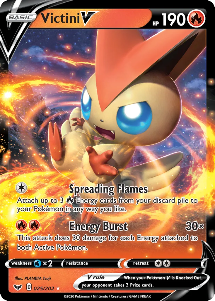 Victini V (Play Pokemon Stamp)