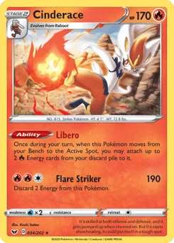 Cinderace (Play Pokemon Stamp)