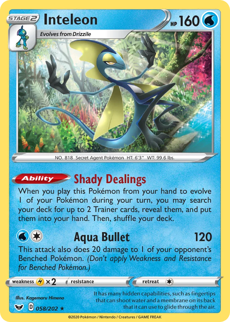 Inteleon (Play Pokemon Stamp)