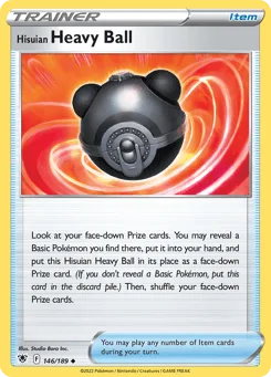 Hisuian Heavy Ball (Play Pokemon Stamp)