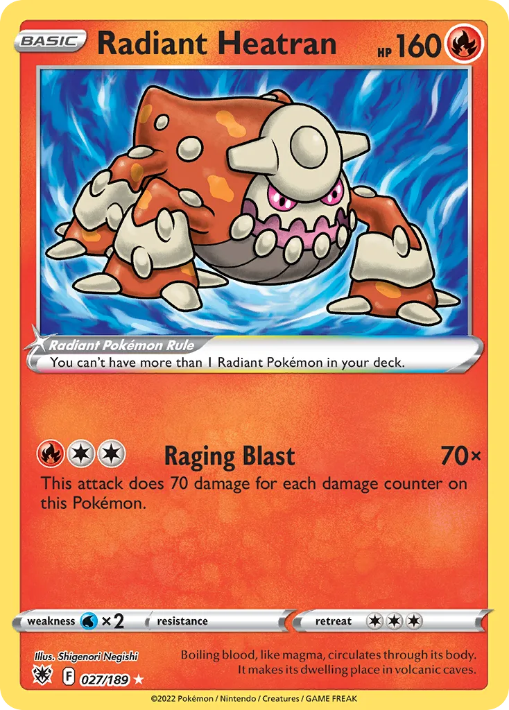 Radiant Heatran (Play Pokemon Stamp)
