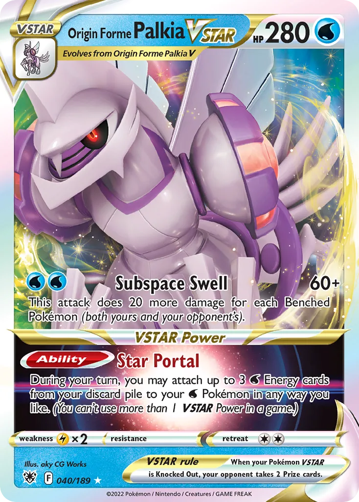 Origin Forme Palkia VSTAR (Play Pokemon Stamp)
