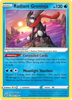 Radiant Greninja (Play Pokemon Stamp)