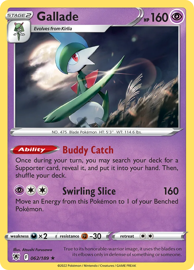 Gallade (Play Pokemon Stamp)