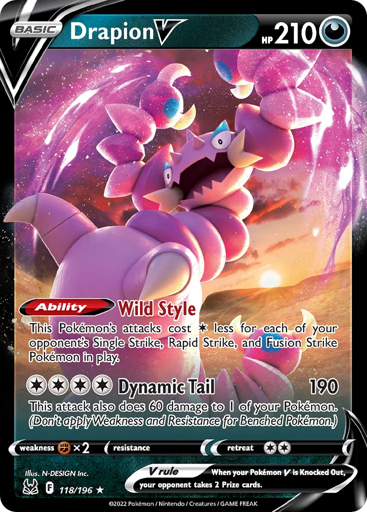 Drapion V (Play Pokemon Stamp)