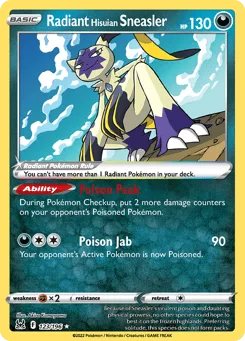 Radiant Hisuian Sneasler (Play Pokemon Stamp)