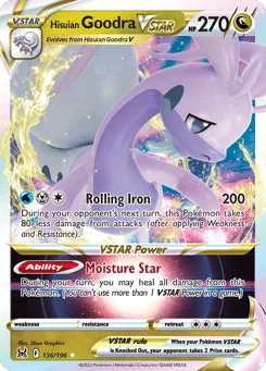 Hisuian Goodra VSTAR (Play Pokemon Stamp)