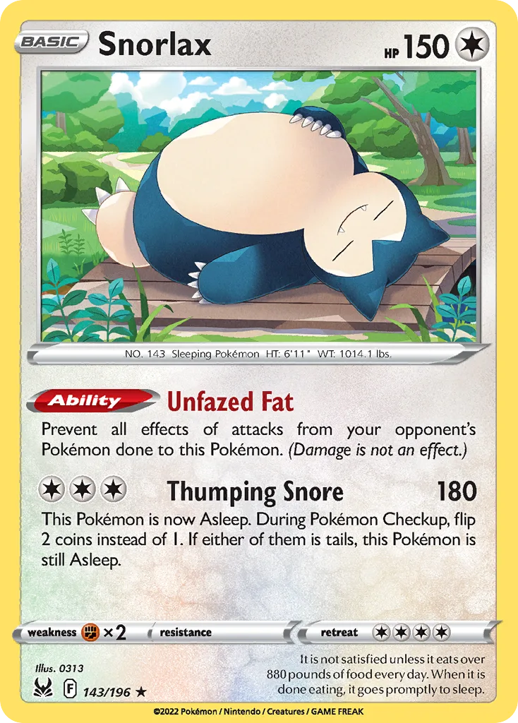 Snorlax (Play Pokemon Stamp)
