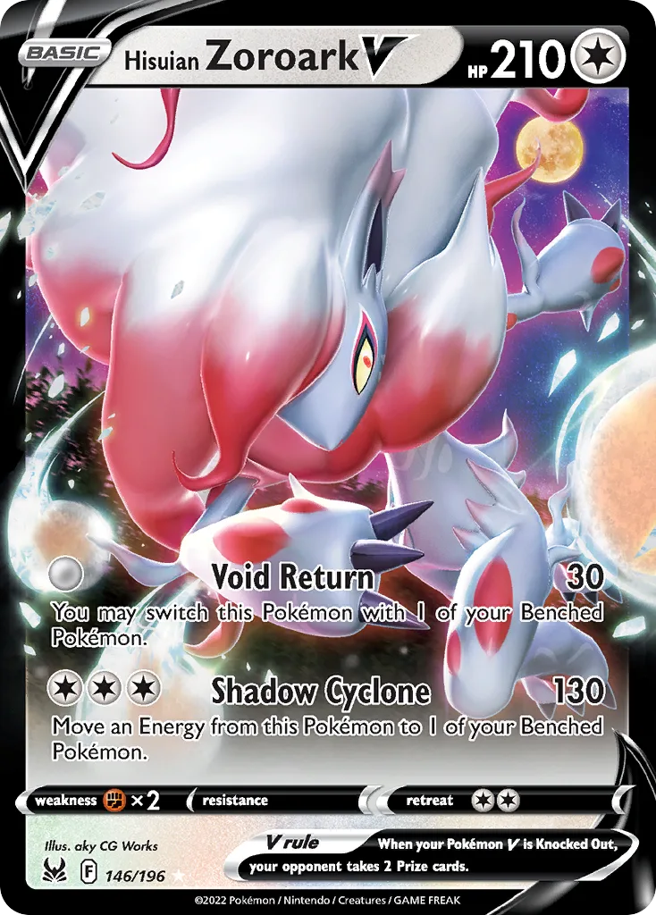 Hisuian Zoroark V (Play Pokemon Stamp)