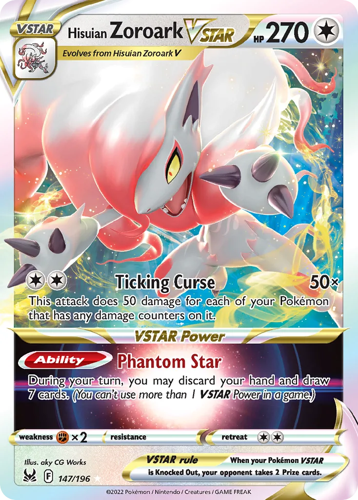 Hisuian Zoroark VSTAR (Play Pokemon Stamp)