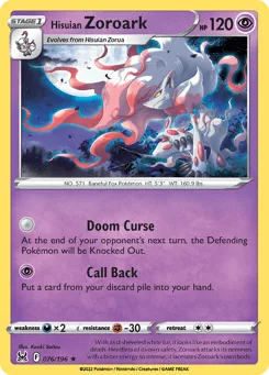 Hisuian Zoroark (EB Games Stamp)