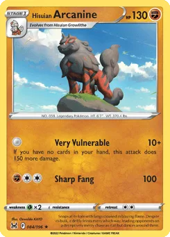 Hisuian Arcanine (Play Pokemon Stamp)