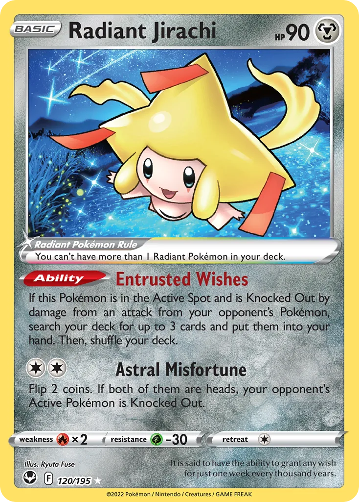 Radiant Jirachi (Play Pokemon Stamp)
