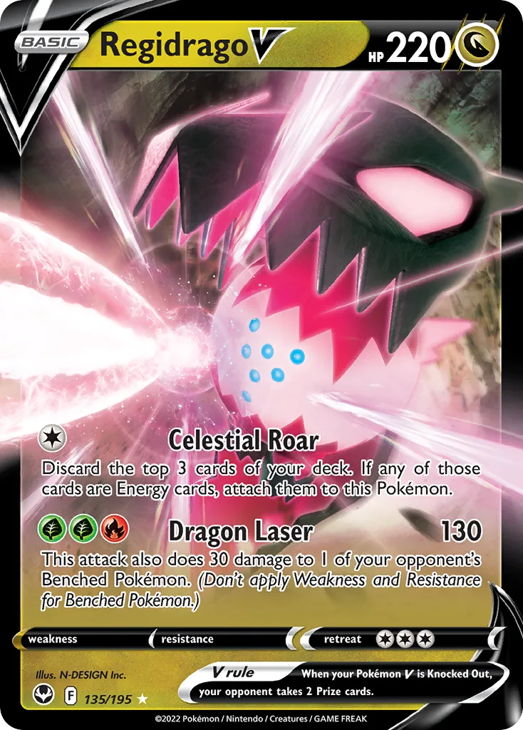 Regidrago V (Play Pokemon Stamp)