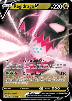 Regidrago V (Play Pokemon Stamp)