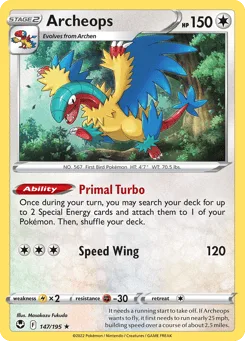 Archeops (Play Pokemon Stamp)