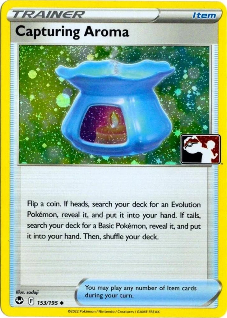 Capturing Aroma (Play Pokemon Stamp, Cosmos Holo)