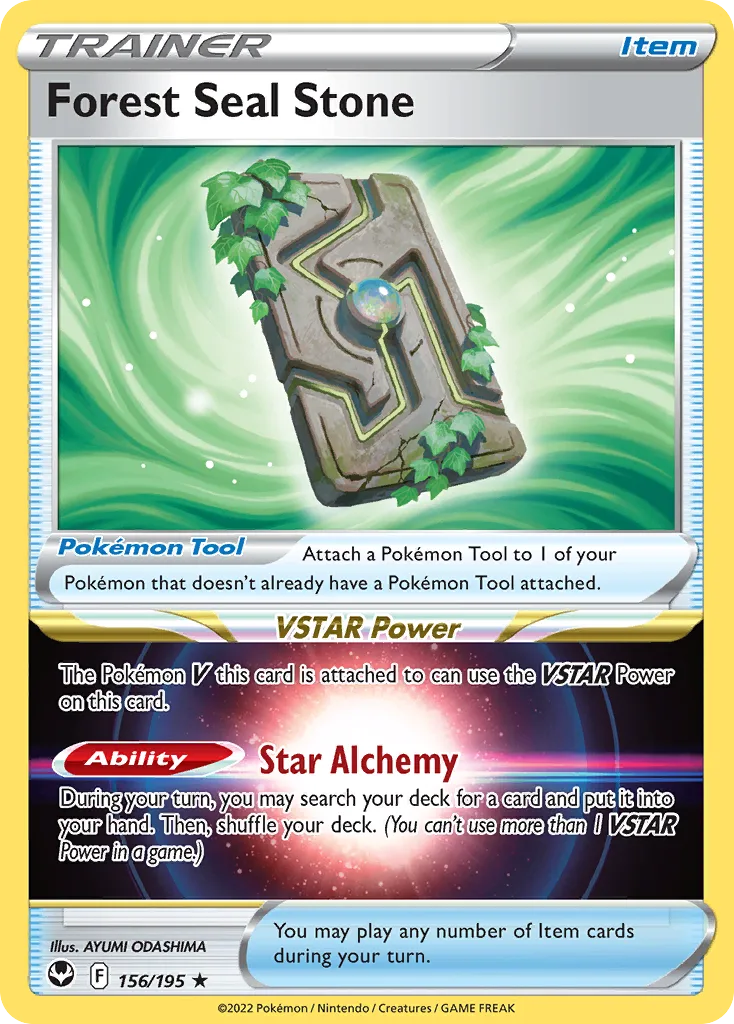 Forest Seal Stone (Play Pokemon Stamp)