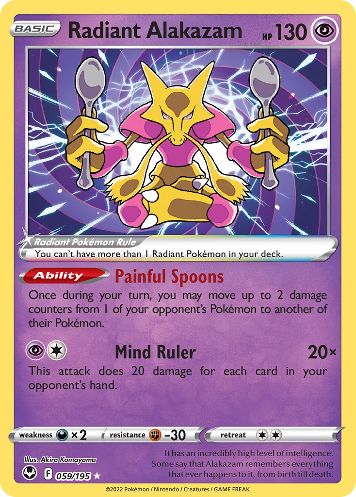 Radiant Alakazam (Play Pokemon Stamp)