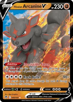 Hisuian Arcanine V (Play Pokemon Stamp)