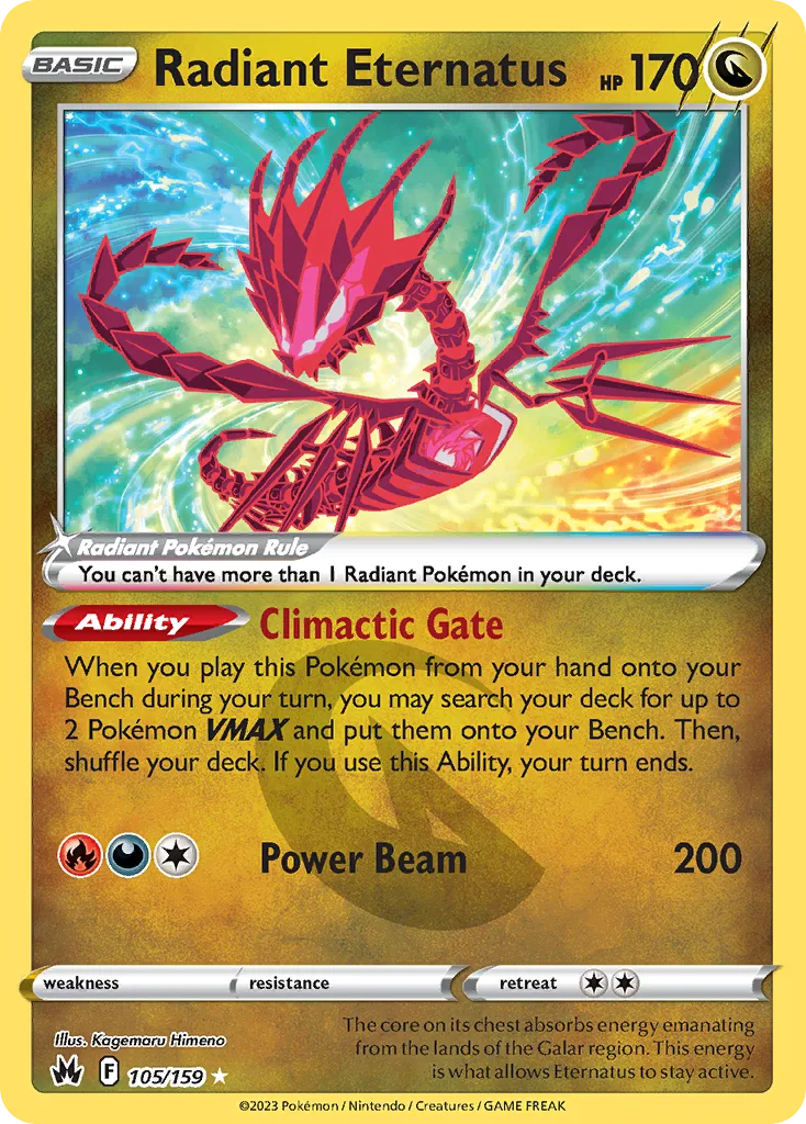 Radiant Eternatus (Play Pokemon Stamp)