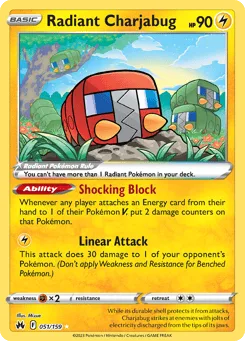 Radiant Charjabug (Play Pokemon Stamp)