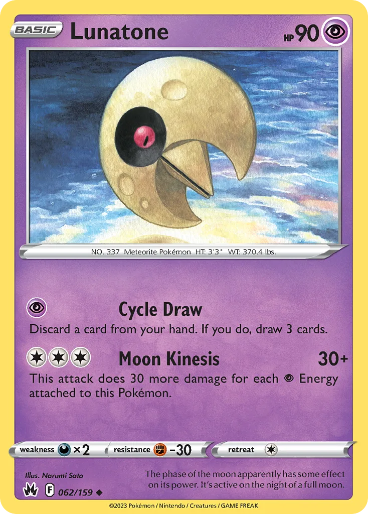Lunatone (Play Pokemon Stamp)