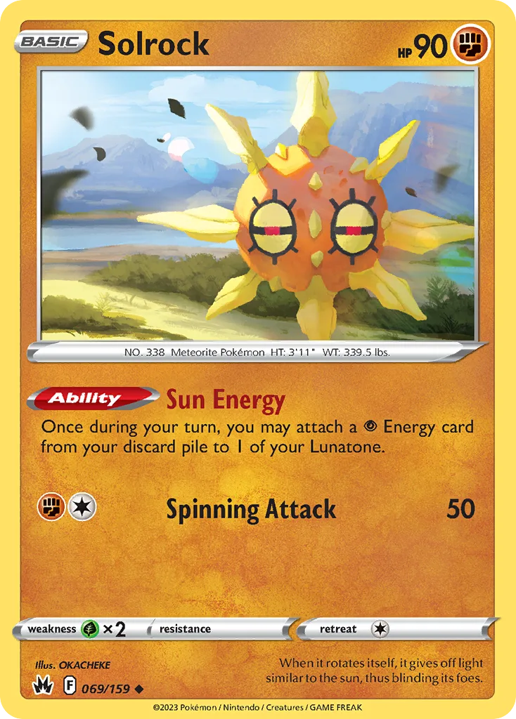 Solrock (Play Pokemon Stamp)