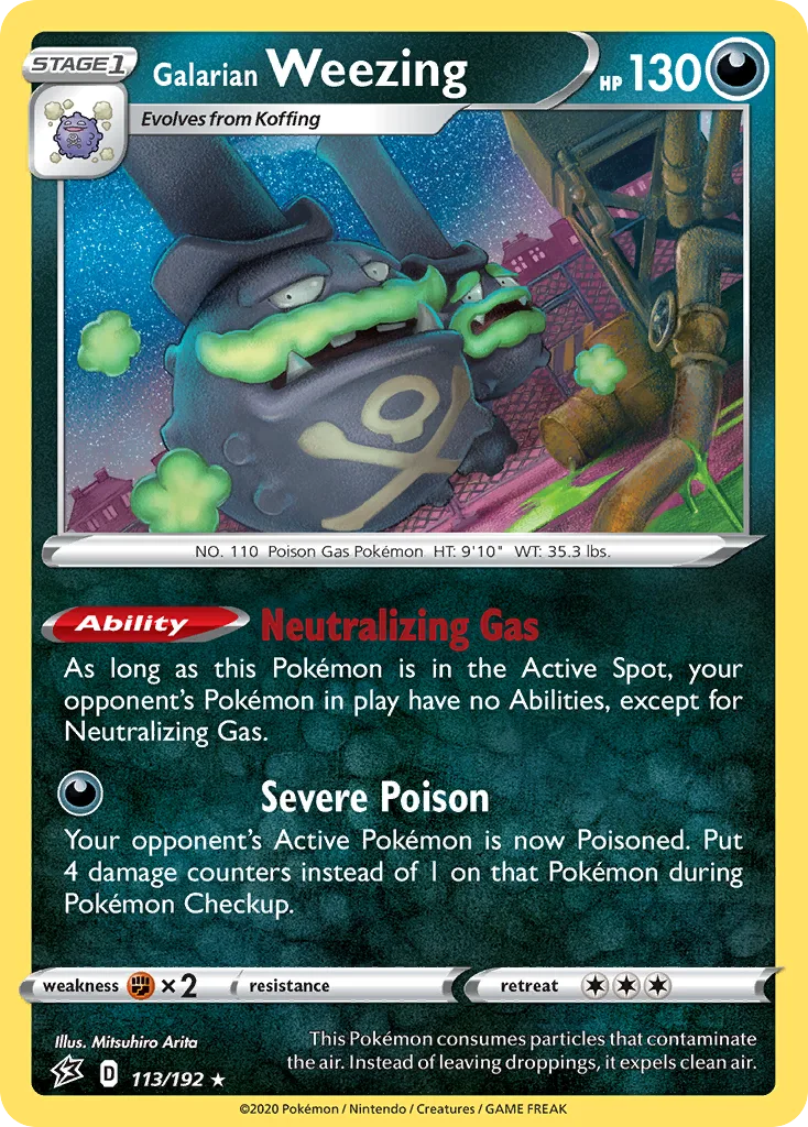 Galarian Weezing (Play Pokemon Stamp)