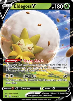 Eldegoss V (Play Pokemon Stamp)
