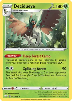 Decidueye (Play Pokemon Stamp)