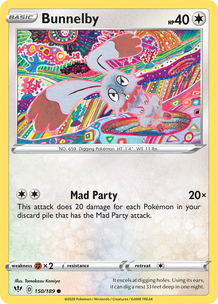 Bunnelby (Play Pokemon Stamp)