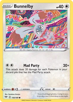 Bunnelby (Play Pokemon Stamp)