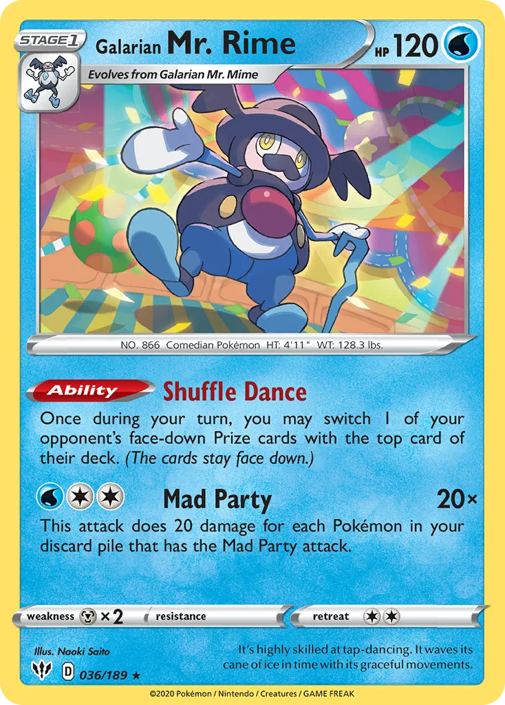 Galarian Mr. Rime (Play Pokemon Stamp)
