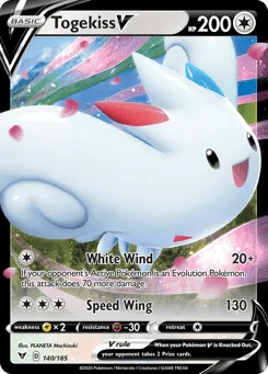 Togekiss V (Play Pokemon Stamp)