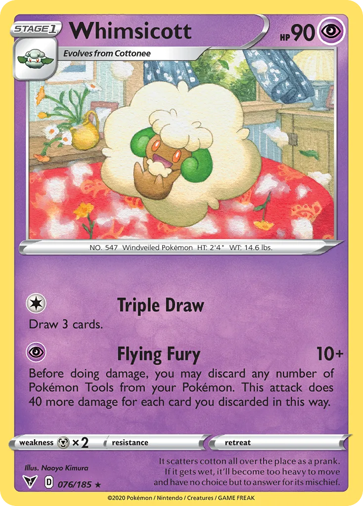 Whimsicott (Play Pokemon Stamp)