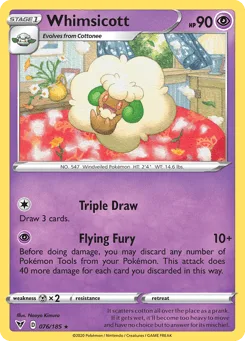 Whimsicott (Play Pokemon Stamp)