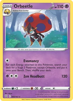 Orbeetle (Play Pokemon Stamp)