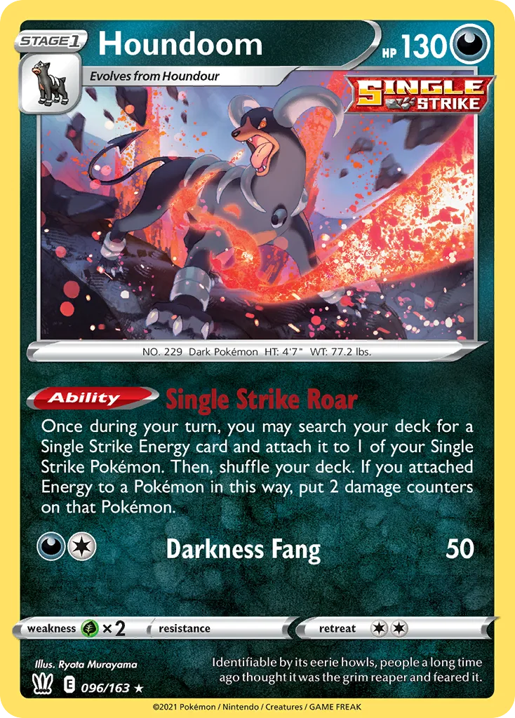 Houndoom (Play Pokemon Stamp)