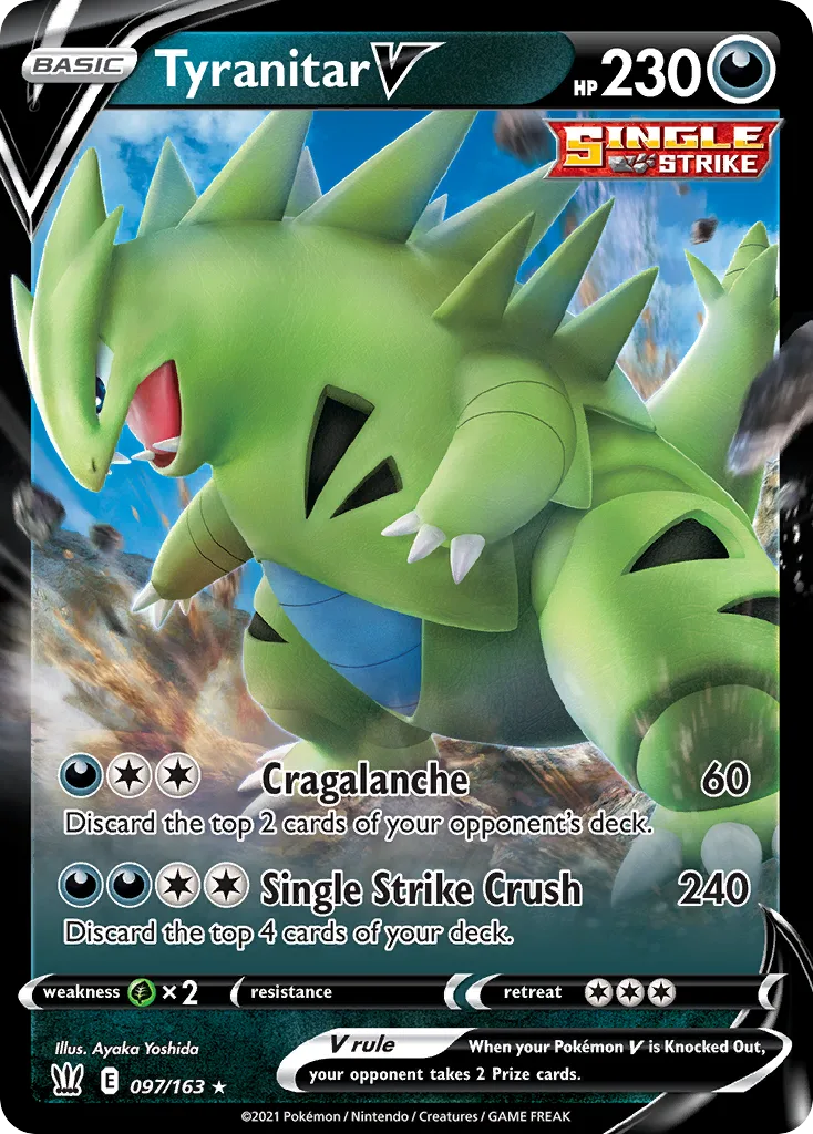 Tyranitar V (Play Pokemon Stamp)
