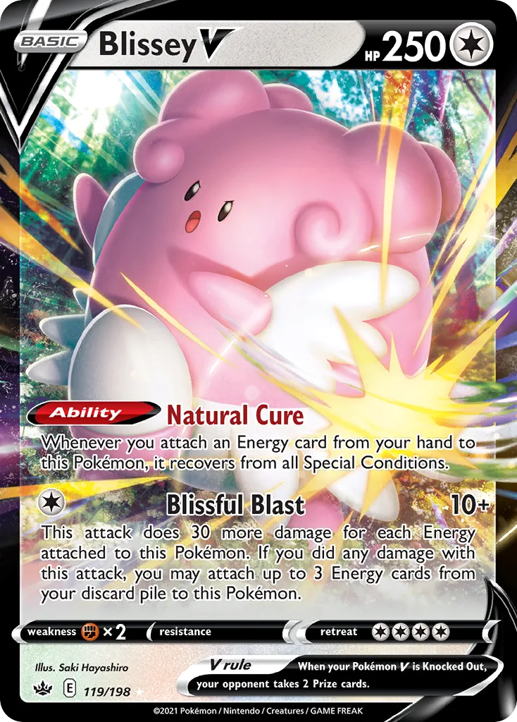 Blissey V (Play Pokemon Stamp)