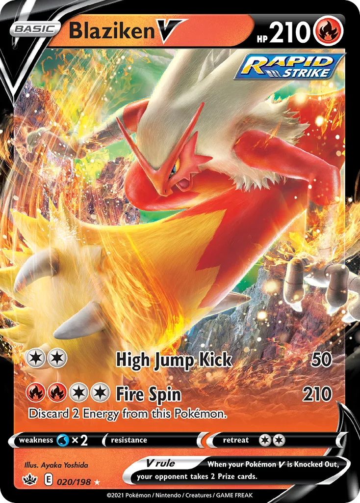 Blaziken V (Play Pokemon Stamp)