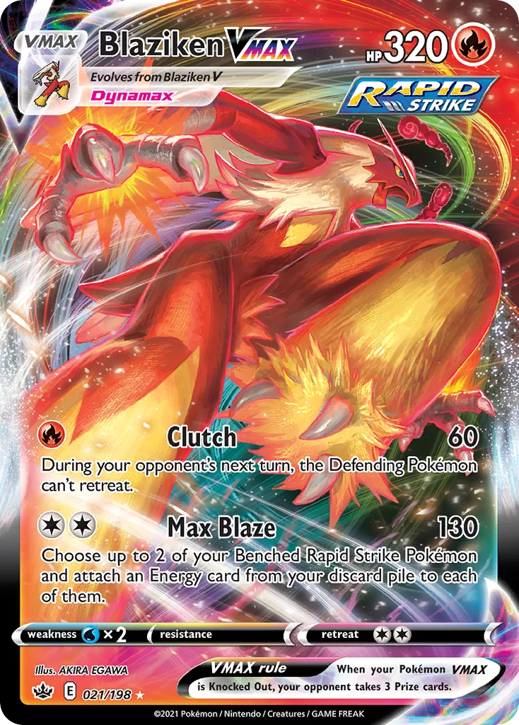 Blaziken VMAX (Play Pokemon Stamp)