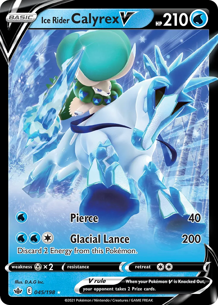 Ice Rider Calyrex V (Play Pokemon Stamp)