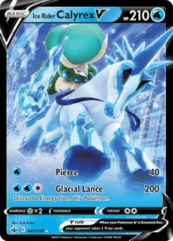 Ice Rider Calyrex V (Play Pokemon Stamp)