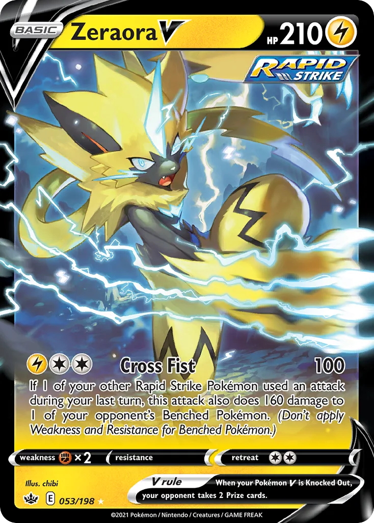 Zeraora V (Play Pokemon Stamp)
