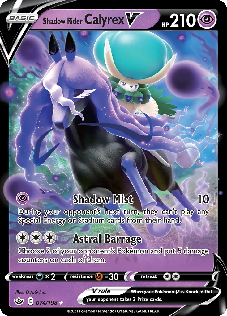 Shadow Rider Calyrex V (Play Pokemon Stamp)